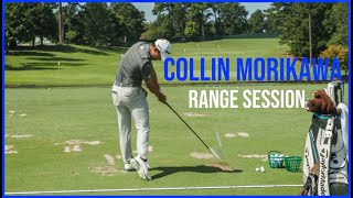 PGA Championship Winner Collin Morikawa Range Session  Driving Range Practice  Warm up Swings [upl. by Hairahcez77]