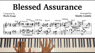 Blessed Assurance Gospel Jazz Arrangement amp Transcription [upl. by Kacie371]