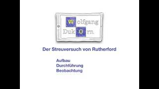 Der Streuversuch von Rutherford [upl. by Paulson]