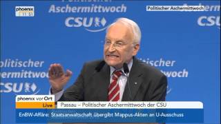 Edmund Stoiber CSU  Politischer Aschermittwoch vom 13022013 [upl. by Billat]