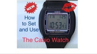 How to Set and Use the Casio Watch [upl. by Noella]