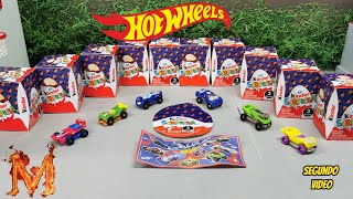 Abriendo 10 Huevos Kinder Sorpresa Colección Hot Wheels [upl. by Keavy]