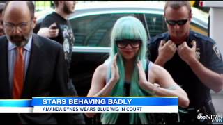 Amanda Bynes Shows Up to Arraignment in Blue Wig [upl. by Ataliah]