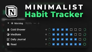 How To Build A Simple Notion Habit Tracker [upl. by Sandye187]