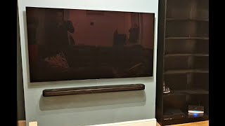 65quot LG OLED and LG Dolby Atmos Soundbar SK9Y How to Wall Mount a TV and soundbar [upl. by Doria]