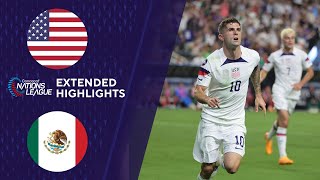 USA vs Mexico Extended Highlights  CONCACAF Nations League  CBS Sports Golazo [upl. by Aikmat976]