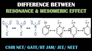 RESONANCE Vs MESOMERIC EFFECT [upl. by Ashjian]