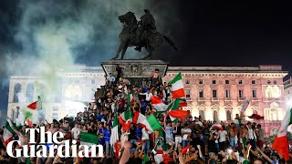 Italians celebrate Euro 2020 victory You cant feel better than this [upl. by Isoais]