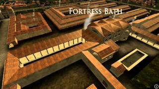 Animation of ancient Roman Fort in Caerleon Wales [upl. by Saideman]