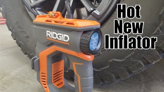 Ridgid 18Volt Hybrid Digital Inflator Review Model  R87044 [upl. by Eentruoc]