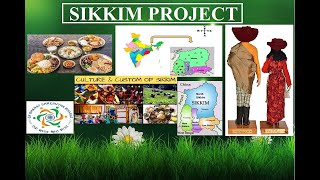 Sikkim Project in English  About Sikkim Food Economy Tour place  Integrated Project by CBSE [upl. by Kifar]