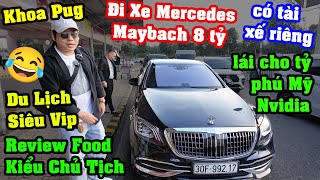 Bò Ủ Nước Độc Lạ Ở VN  Khoa Pug Bay Thẳng Từ China Về Hà Nội Đi Mercedes Maybach 8 Tỷ Thăm Bạn [upl. by Htidirrem]