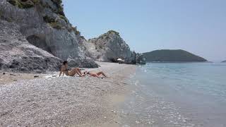 228 Hovolo beach walk in Skopelos island Greece [upl. by Normac]