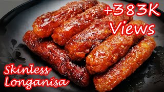 THE SECRET TO MAKE YUMMY AND JUICY SKINLESS LONGANISA  BUSINESS IDEA [upl. by Kcaz925]