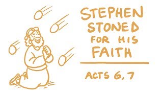 Stephen Stoned for His Faith Bible Animation Acts 67 [upl. by Allerim433]