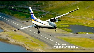 Extreme Airport Approach in Iceland HD [upl. by Nrubloc]