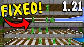 I FIXED the CREEPER FARM In Minecraft Bedrock 121 [upl. by Yzdnil]