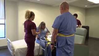 Physical Therapy Transfer Training  How To Transfer From Wheelchair To Bed [upl. by Nadine]