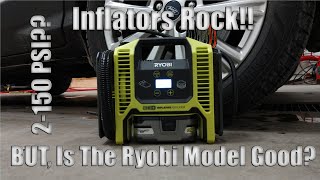 Super Affordable Ryobi 18Volt Digital Inflator And Deflator Review Model P747 [upl. by Ariay149]