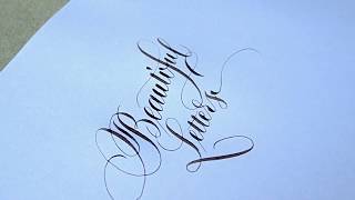 Calligraphy handwriting Copperplate [upl. by Mcmullan380]