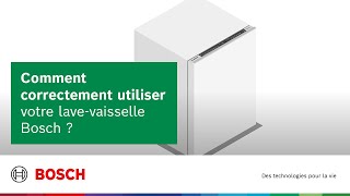 Comment correctement utiliser votre lavevaisselle Bosch [upl. by Shira]