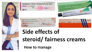 Harmful steroidfairness cream  how to reduce side effects  Creams to avoid [upl. by Yellas556]