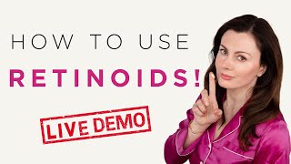 How To Use Retinoids  Demonstration  Dr Sam Bunting [upl. by Legin448]