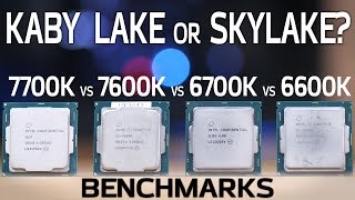 Kaby Lake vs Skylake Benchmarks 7600K and 7700K vs 6600K and 6700K [upl. by Meredi]