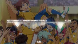 All Openings Inazuma Eleven GOChrono StoneGalaxyAresOrion [upl. by Saidnac]