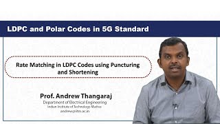 Rate Matching in LDPC Codes using Puncturing and Shortening [upl. by Colvert]