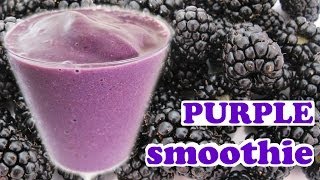 BLACKBERRY FRUIT SMOOTHIE RECIPE  Purple Smoothie Recipe  HEALTHY SMOOTHIE Recipes  HomeyCircle [upl. by Eleen]