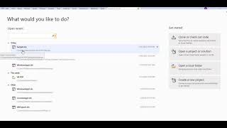 Visual Basic  Open a New Project or an Existing Project [upl. by Nosemaj]
