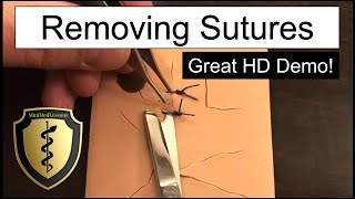 SUTURE Tutorial How to Remove Sutures  Best Practices [upl. by Nelav]