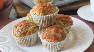 Cheese Muffins  Spinach Cheese Savoury Muffins Recipe  Breakfast ideas Lunch box recipes [upl. by Bautista455]