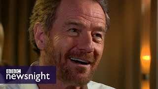 Breaking Bads BRYAN CRANSTON impersonates Trump  BBC Newsnight [upl. by Ahsieka532]