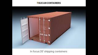 Buy 20ft Shipping Containers  Used 20 Foot Shipping Containers for Sale  Pelican Containers [upl. by Ahseikan]