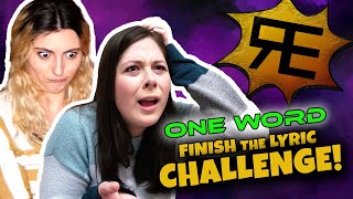 ONE WORD LYRIC CHALLENGE Katie VS Gwen [upl. by Rennoc]