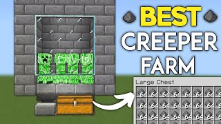 BEST 120 CREEPER FARM For Minecraft Bedrock WindowsConsoleMobile [upl. by Eesdnyl329]