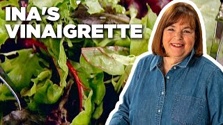 Ina Gartens Vinaigrette For Green Salad  Barefoot Contessa  Food Network [upl. by Juliana]