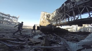 Battle of Donetsk Airport  Intense Combat Footage and Heavy Clashes Fighting  War in Ukraine [upl. by Greenleaf671]