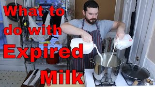 quotEXPIREDquot MILK TURNED INTO FREE FOOD  how to make farmers cheese at home [upl. by Cima]