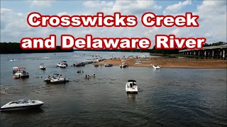 Crosswicks Creek Delaware River Bordentown Beach Sandbar [upl. by Yl]