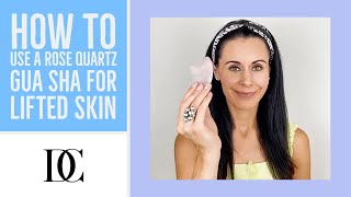 How To Use A Rose Quartz Gua Sha For Lifted Skin [upl. by Aranaj661]