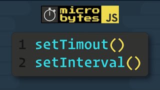 JavaScript setTimeout amp setInterval In 90 Seconds JavaScriptJanuary [upl. by Maggio]