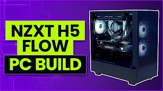 NZXT H5 Flow Build [upl. by Ahsieki792]