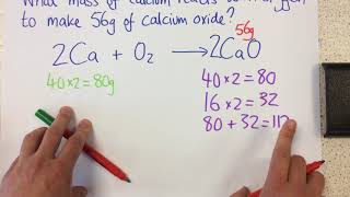 Calculating masses in reactions  p27 Chem [upl. by Nastassia165]