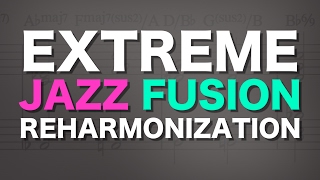 Extreme jazz fusion reharmonization [upl. by Aifas]