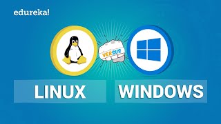 Linux vs Windows  Comparison Between Linux And Windows  Edureka [upl. by Zoba]