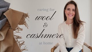 HOW TO TAKE CARE OF WOOL amp CASHMERE  pilling moths washing amp home drycleaning  Beate Myburgh [upl. by Solokin]