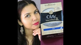 Olay Total Effects 7 In One AntiAgeing Night Firming Cream Review  omnistyles [upl. by Niwrad212]